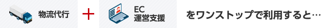 物流代行とEC運営支援をワンストップで利用すると