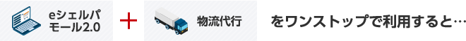 eシェルパモール2.0 + 物流代行をワンストップで利用すると