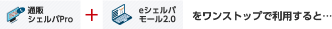 通販シェルパPro + eシェルパモール2.0をワンストップで利用すると