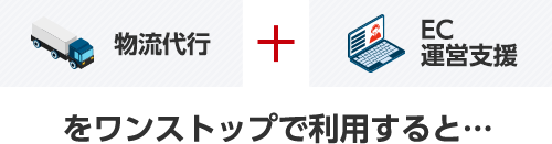 物流代行とEC運営支援をワンストップで利用すると