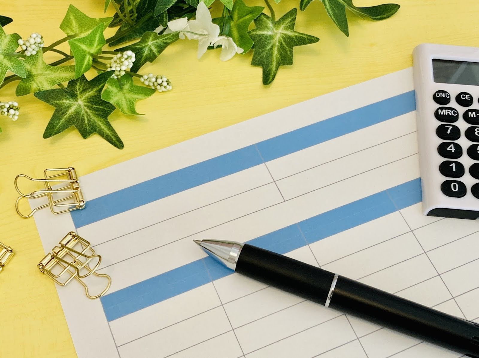 在庫管理表の作り方（イメージ）